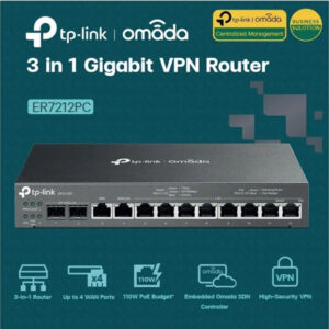 TP-Link Omada 3-in-1 Gigabit VPN Router (ER7212PC)