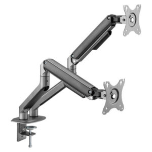 Infinity Dual Monitor Economical Spring-Assisted Monitor Arm Grey