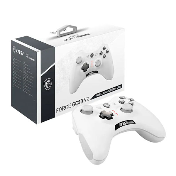 MSI Force GC30 V2 Wireless White Game Controller