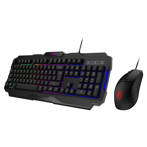 MSI Forge GK100 RGB Black Wired Keyboard & Mouse Combo