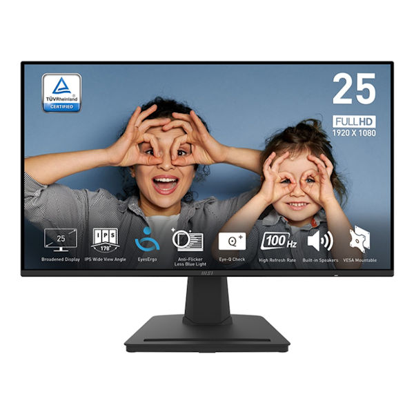 MSI PRO MP252 24.5" FHD IPS 100Hz Monitor - Black