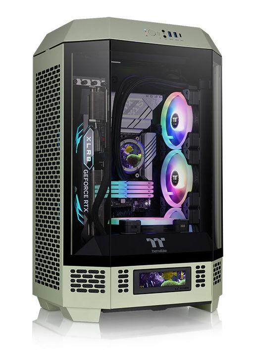 Thermaltake The Tower 300 Tempered Glass mATX Case- Matcha Green Edition