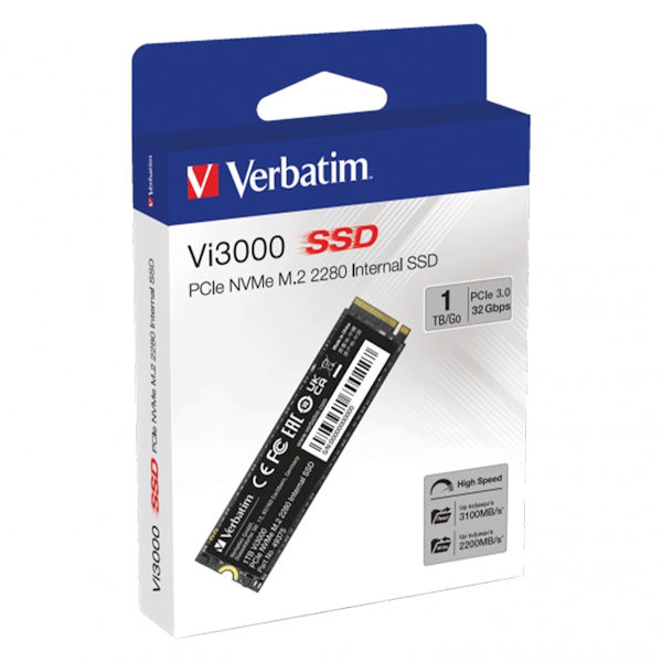 Verbatim Vi3000 1TB PCIe Gen3 NVMe M.2 2280 SSD