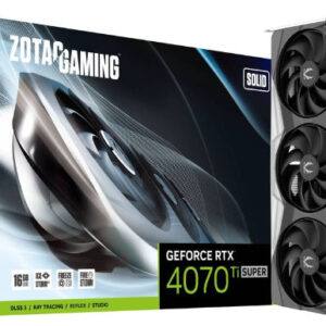 ZOTOAC GAMING GEFORCE RTX 4070 Ti SUPER SOLID Black 16GB Graphics Card