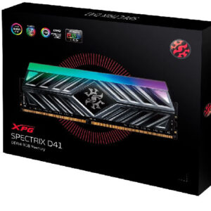 XPG SPECTRIX D41 DDR4 3200MHz 32GB (2 x 16GB) RGB Memory – Tungsten Grey