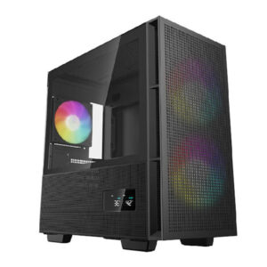 Deepcool CH360 Digital Tempered Glass mATX Case - Black