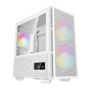 Deepcool CH360 Digital Tempered Glass mATX Case - White