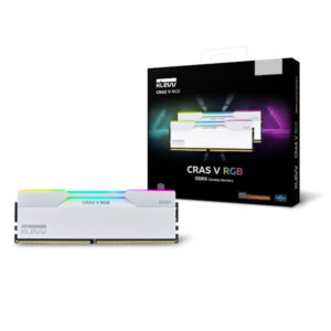 KLEVV Fit V 32GB (16GBx2) DDR5 RGB Gaming Memory 6000MTs White