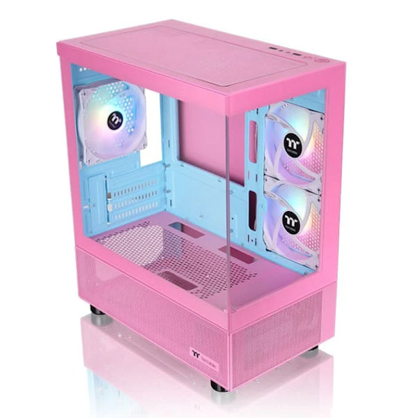 Thermaltake View 170 ARGB TG mATX Case Bubble Pink 2