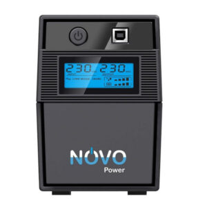 NovoPower LC650AU UPS with LCD Display 650VA 360W Tower (3 Year)