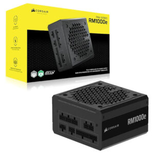 Corsair RM1000e 1000W Cybenetics 80+ Gold Fully Modular ATX 3.1 Power Supply Black