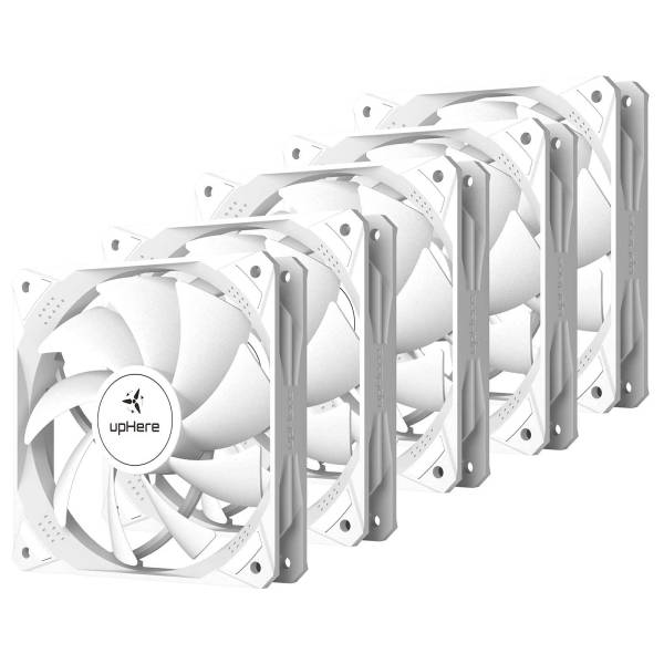 120 Mill Case Fans 5 Pack - White