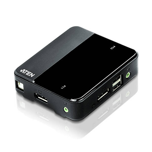 ATEN 2-Port USB 4k DisplayPort Cable KVM Switch