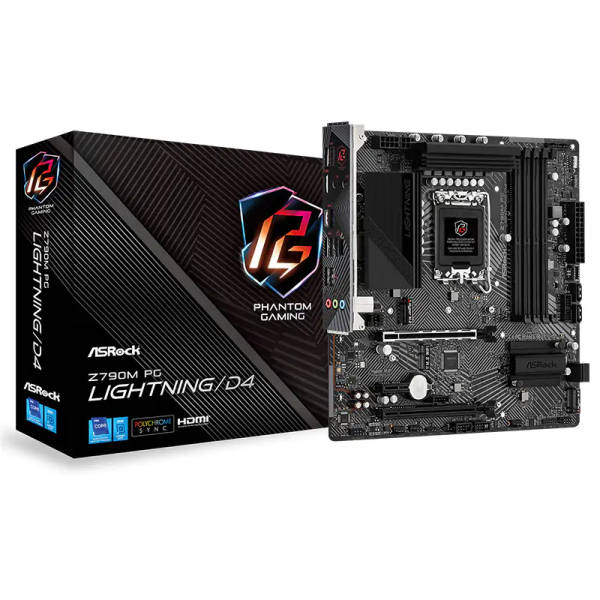 AsRock Z790M PG Lightning DDR4 LGA1700 Motherboard