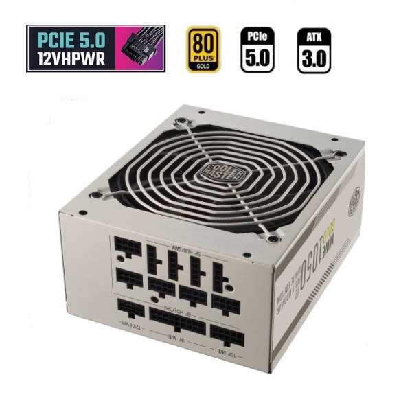 Cooler Master MWE 1050W 80+ Gold V2 ATX 3.0 Power Supply (White)