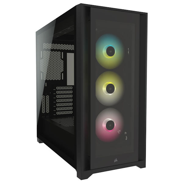 Corsair iCUE 5000X RGB Tempered Glass Smart Case - Black