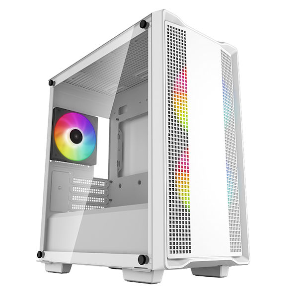 DeepCool CC360 WH Tempered Glass ARGB mATX Case White