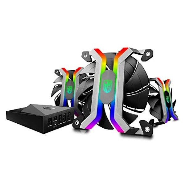 Deepcool Gamerstorm MF120 Aluminum Frameless RGB 120mm Fan Set 2