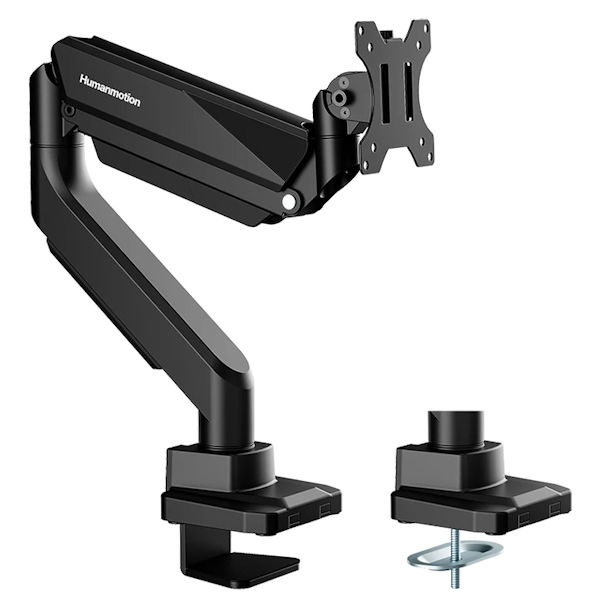 Humanmotion T9-1B Heavy-Duty Single Monitor Arm Supports up to 18KG