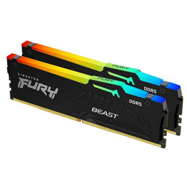 Kingston FURY Beast RGB 32GB (2x 16GB) DDR5 6000MHz Memory