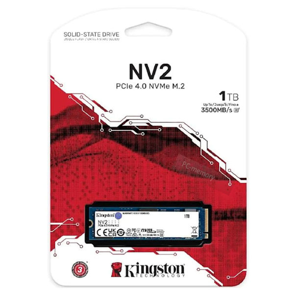 Kingston NV2 1TB PCIe 4.0 NVMe M.2 2280 SSD