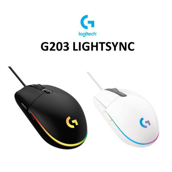 Logitech G203 LIGHTSYNC Gaming Mouse - White