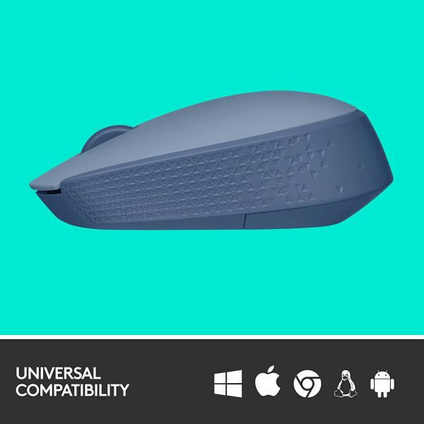 Logitech M171 Wireless Mouse Ambidextrous - Blue Grey