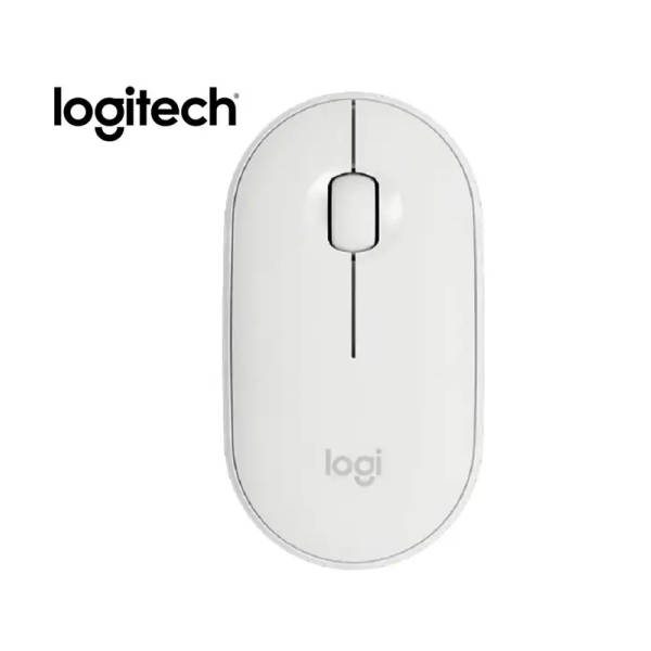 Logitech M350 Pebble Wireless Mouse - Off White