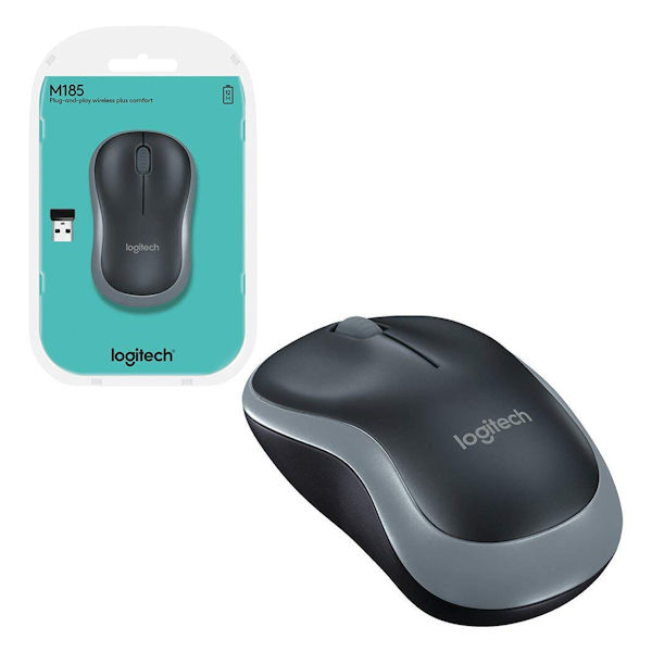 Logitech Wireless Mouse M185 - Grey