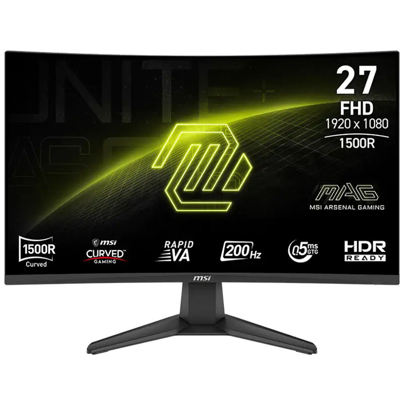 MSI MAG 276CF E20 27" FHD 200Hz Adaptive Sync Curved Gaming Monitor