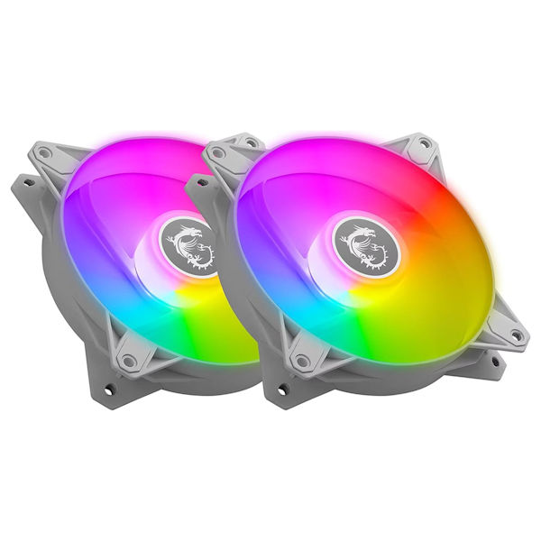 MSI MPG F120 ARGB 120mm 2 Fan Pack (White)