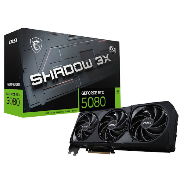 MSI Shadow 3X RTX 5080 16GB DDR7 Graphics Card