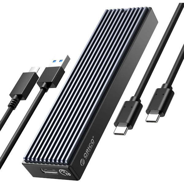 Orico M2PV Aluminum USB-C NVMe M.2 SSD Enclosure Black