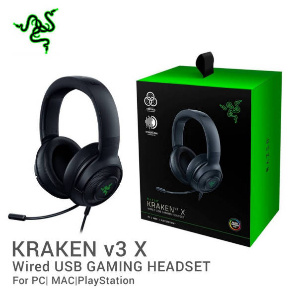 Razer Kraken V3 X Wired USB Gaming Headset