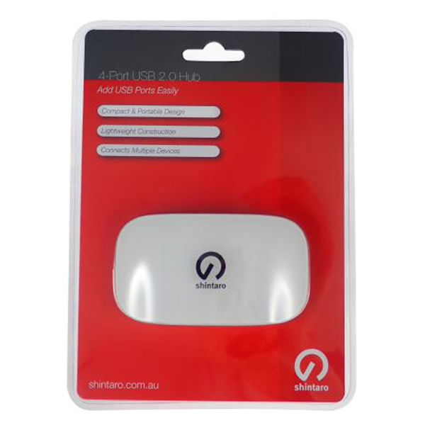 Shintaro 4-Port USB 2.0 Hub