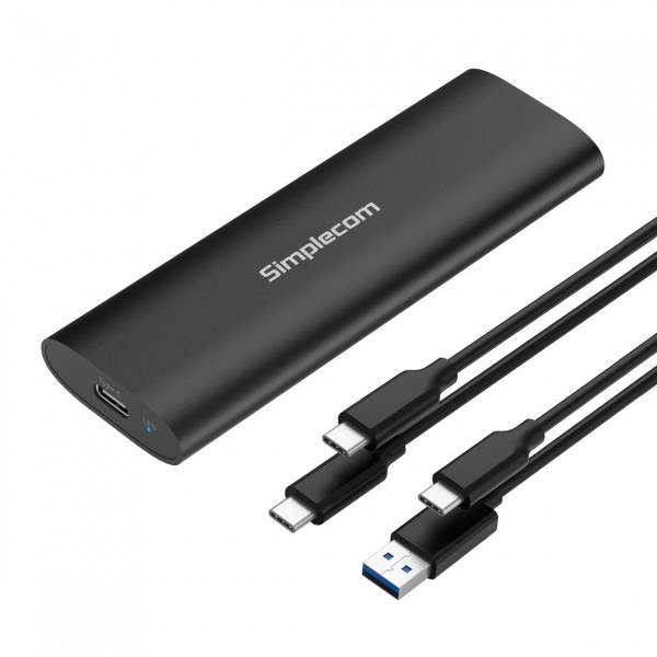 Simplecom SE516 NVMe + SATA Dual Protocol M.2 SSD Tool-Free USB-C Enclosure