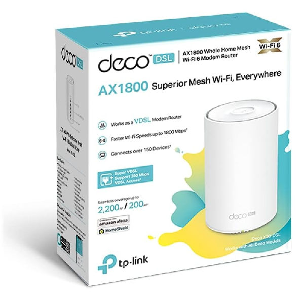 TP-Link AX1800 VDSL ADSL Whole Home Mesh Wi-Fi 6 Gateway
