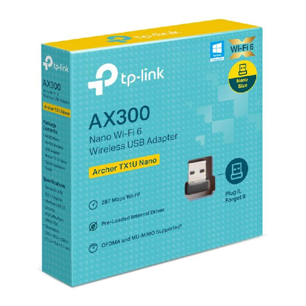 TP-Link Archer TX1U Nano AX300 Nano Wi-Fi 6 USB Adapter