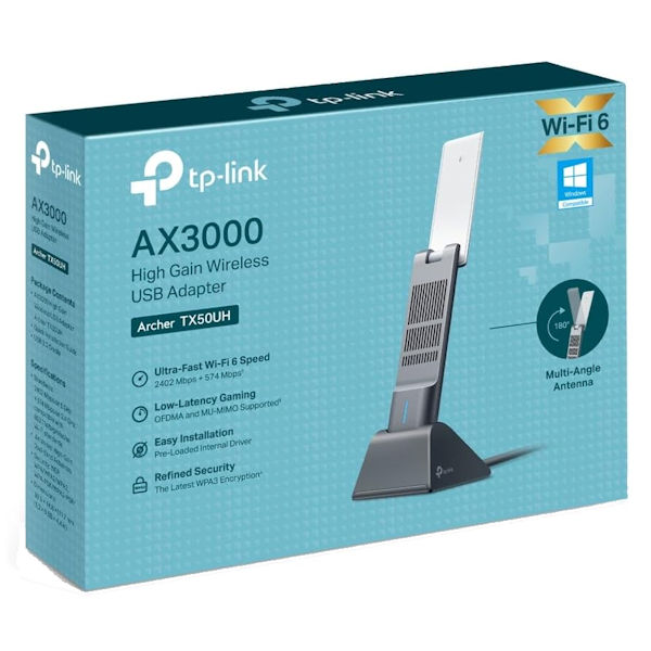 TP-Link Archer TX50UH AX3000 High Gain Wireless USB Adapter