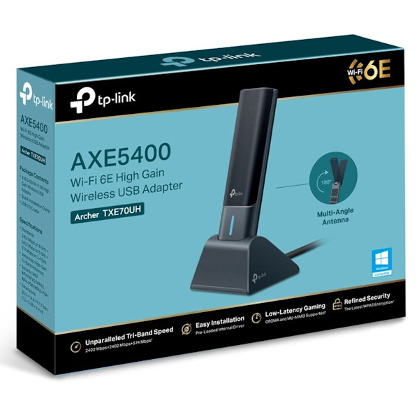 TP-Link Archer TXE70UH AXE5400 Wi-Fi 6E Wireless USB Adapter