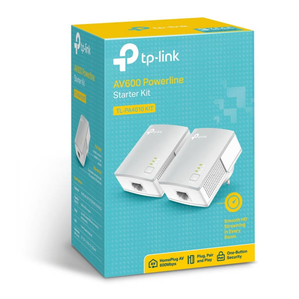 TP-Link TL-PA4010KIT AV600 Powerline Adapter Starter Kit