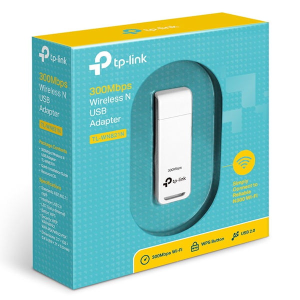 TP-Link TL-WN821N 300Mbps Wireless N USB Adapter
