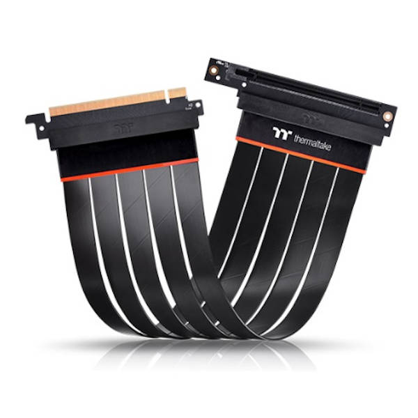 Thermaltake PCI-E 4.0 Riser Cable Express Extender 16X - 300mm with 90 degree adapter