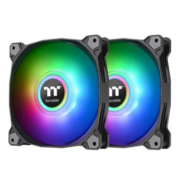 Thermaltake Pure Duo 14 140mm ARGB Black PWM Radiator Fans