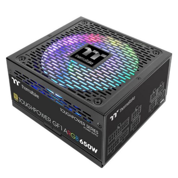 Thermaltake Toughpower GF1 ARGB 650W 80+ Gold Fully Modular Power Supply