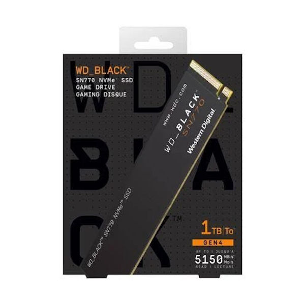 WD BLACK SN770 1TB NVMe M.2 PCI-E 4.0 SSD