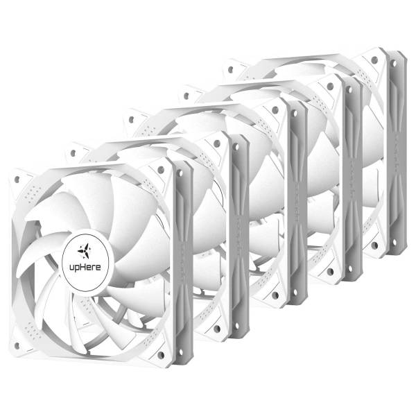 upHere 120mm Fans (5 Pack) - White