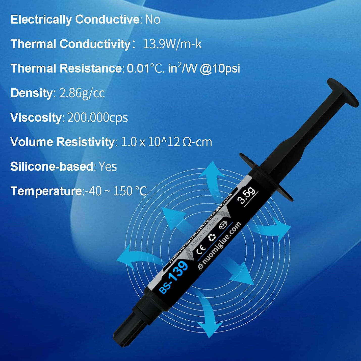 BSFF BS-139 (3.5g) High Performance Thermal Paste Specs