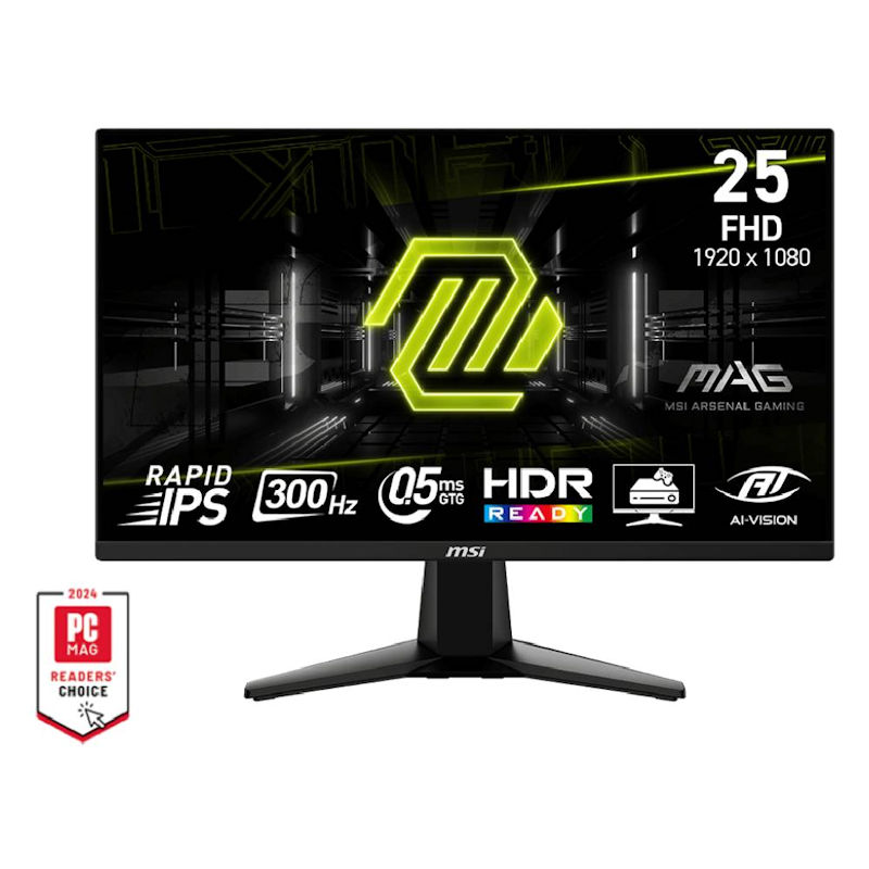 MSI G255XF 25" Flat Rapid IPS 300Hz FHD Gaming Monitor