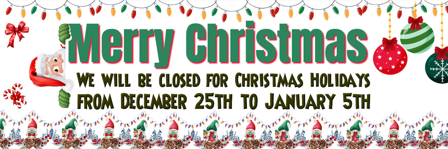 Christmas Closing 2025 Bannerz